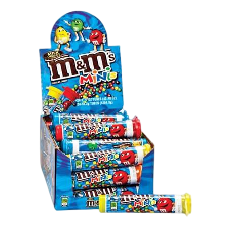 M&M’s M&M'S M&M'S Minis Milk Chocolate Candy, 1.08 Oz Tubes, 24Ct