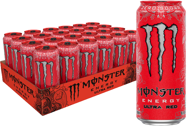 MONSTER 24/16Z ULTRA RED – Fresno Wholesale Inc. dba Best Buy Cash & Carry