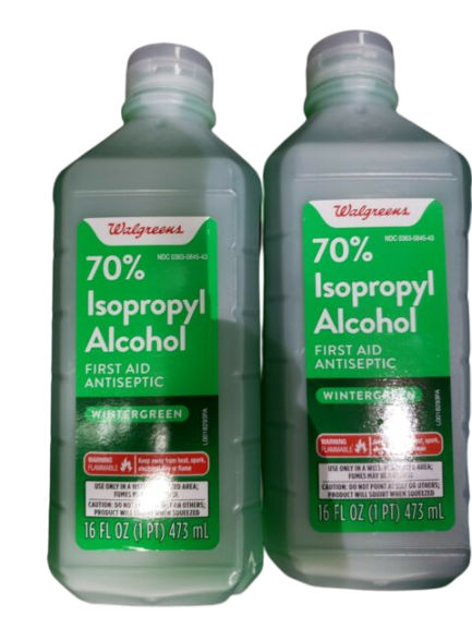 Walgreens 70% Isopropyl Alcohol with Wintergreen