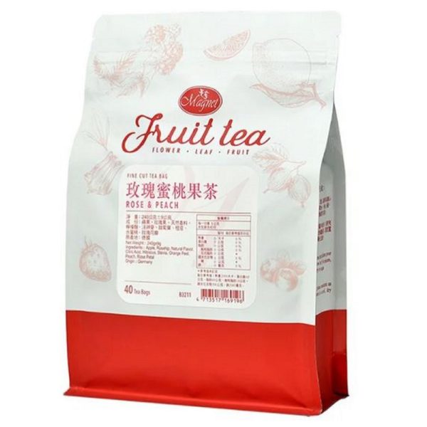Rose Peach Fruit Tea Bag - TE0043 - pack