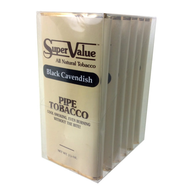 super-value-black-cavendish-11-2oz-6-pk-pipe-tobacco