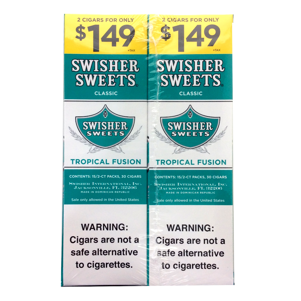 DC SWISHER SWEETS TROPICAL FUSION 2/1.49 (30CT)