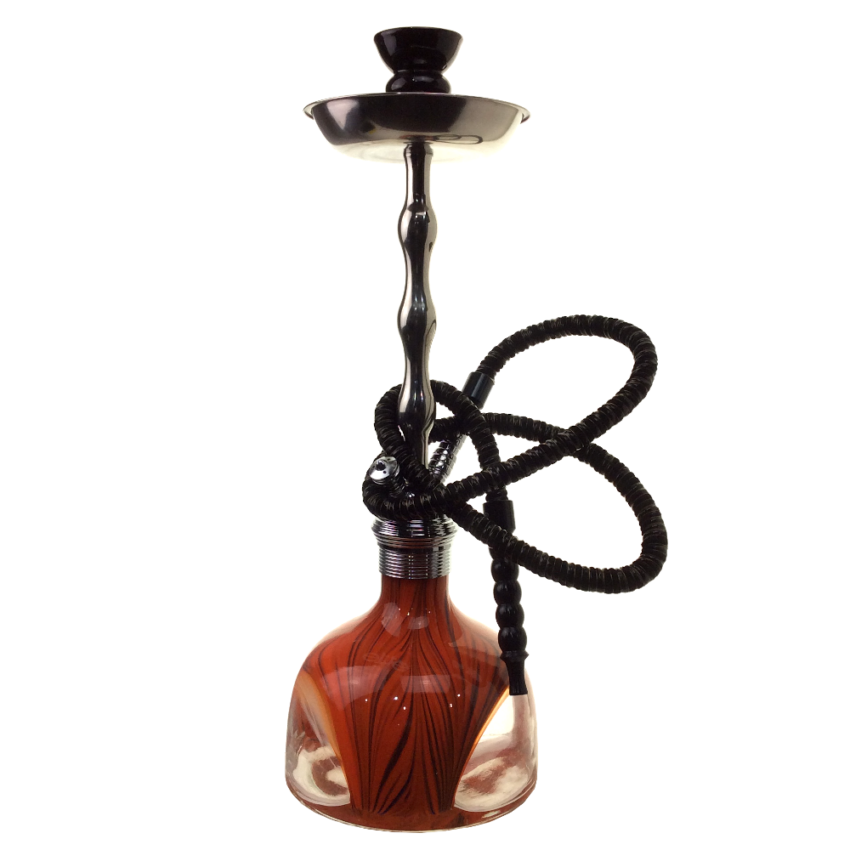 ELITE HOOKAH 23 INCH RED VASE SINGLE HOSE