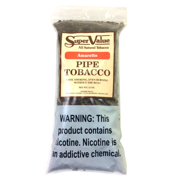 SUPER VALUE AMARETTO 12OZ EA PIPE TOBACCO