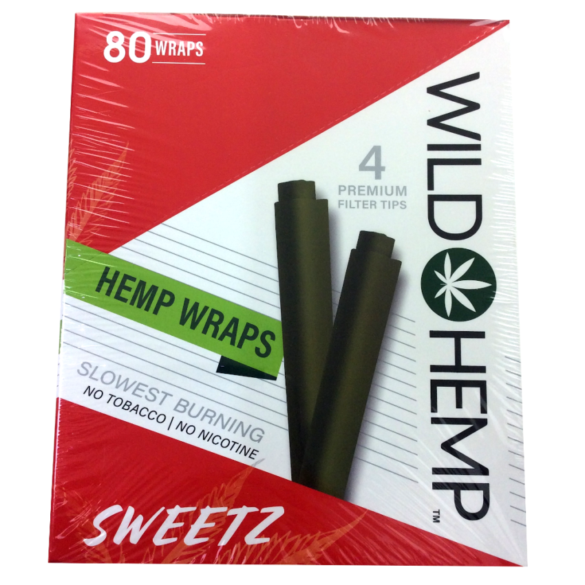 thumbnail image 2 of Wild Hemp Organic Wrap Rolling Paper Sweetz – Full Box Of 20 Pouches (4 Per Pack) 2 of 3