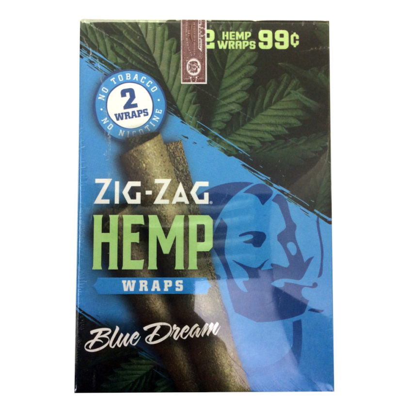 ZIG ZAG HEMP WRAPS BLUE DREAM PREPRICED 2/99¢ (25 CT)