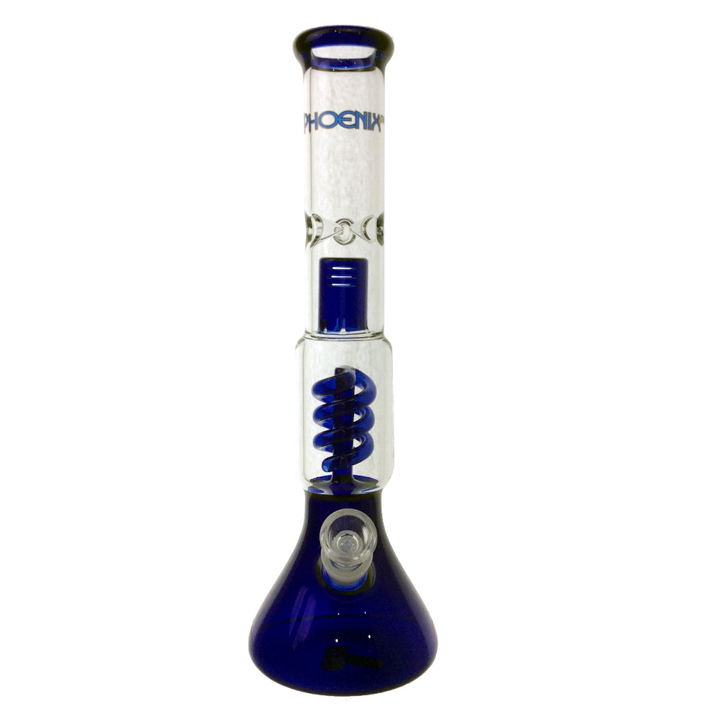 13.5 Inch Phoenix Coil Percolator Beaker Water Pipe