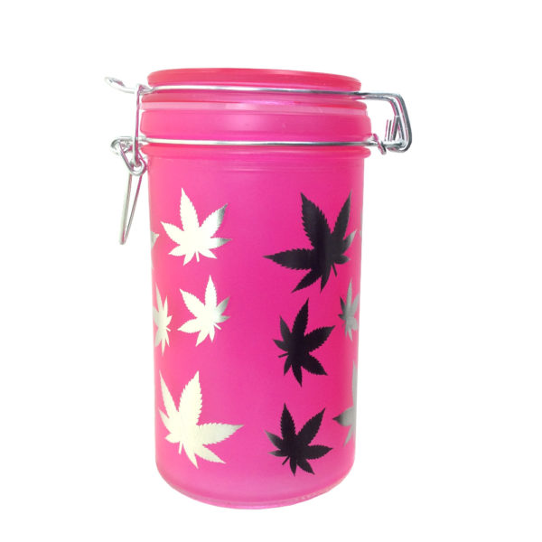 xlarge-jar-frosted-neon-pink-silver-leaves