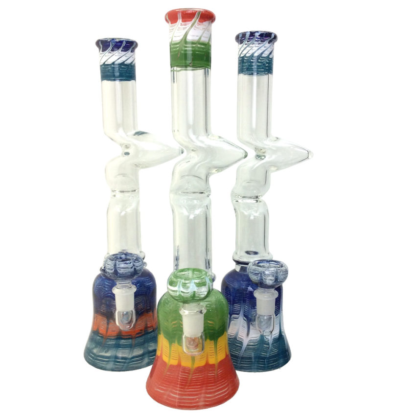 12 INCH RASTA COLOR ZONG WATER PIPE