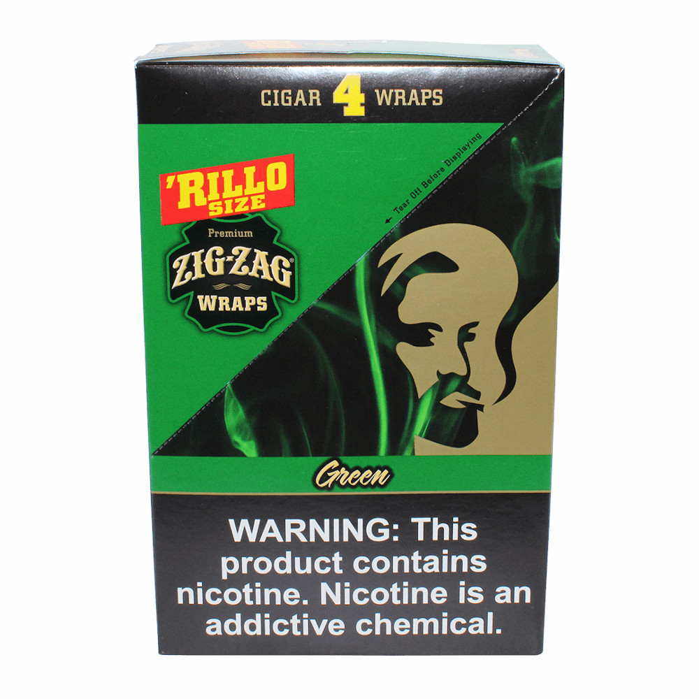 ZIG ZAG RILLO GREEN WRAPS (15CT)