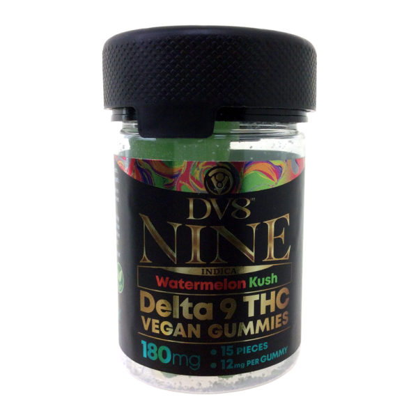 D8 DV8 WATERMELON KUSH VEGAN GUMMIES 180MG 15 CT