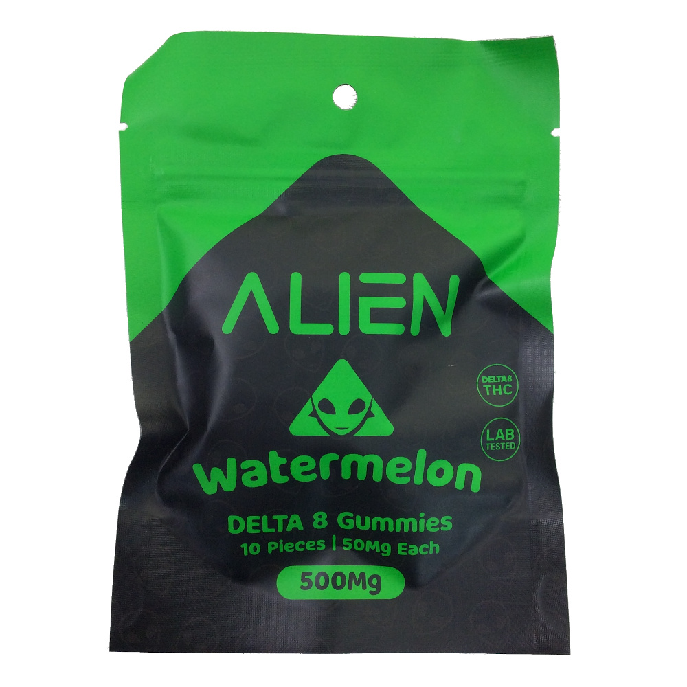 D8 ALIEN 500MG WATERMELON GUMMIES