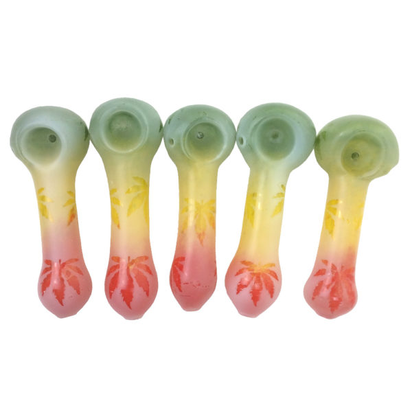 4-5-inch-frosted-leaf-rasta-colors-hand-pipe
