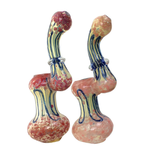 5-5-inch-fumed-frit-rope-and-dots-bubbler-water-pipe