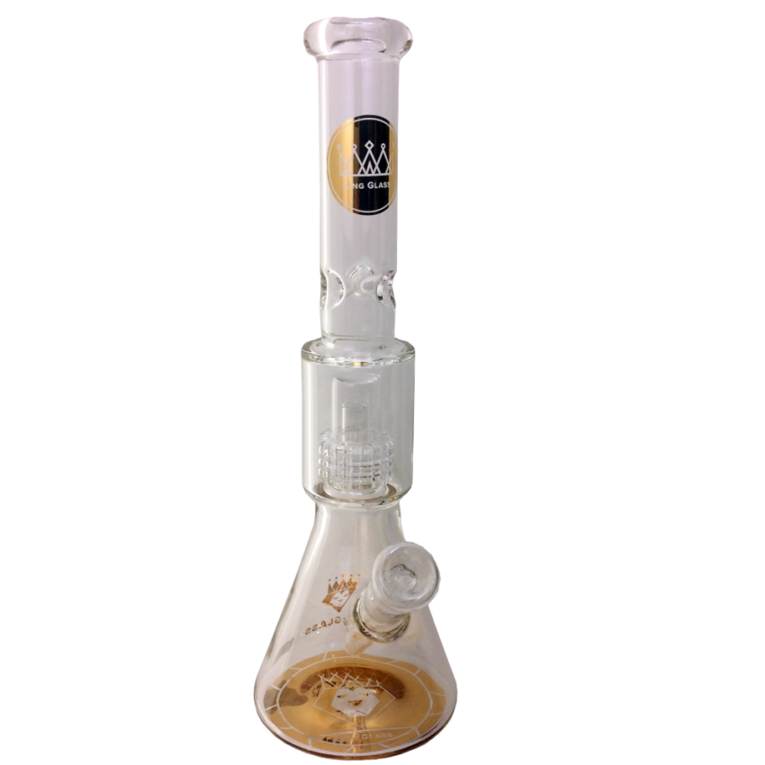 17 INCH KING GLASS MATRIX PERCULATOR WATER PIPE