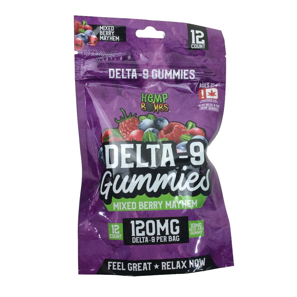 D9 HEMP BOMBS GUMMIES 120MG MIXED BERRY