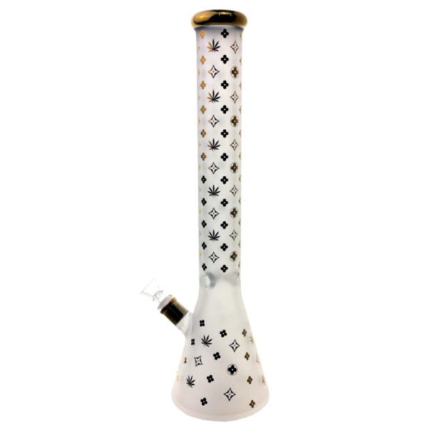 17-5-inch-frosted-with-gold-print-beaker-water-pipe