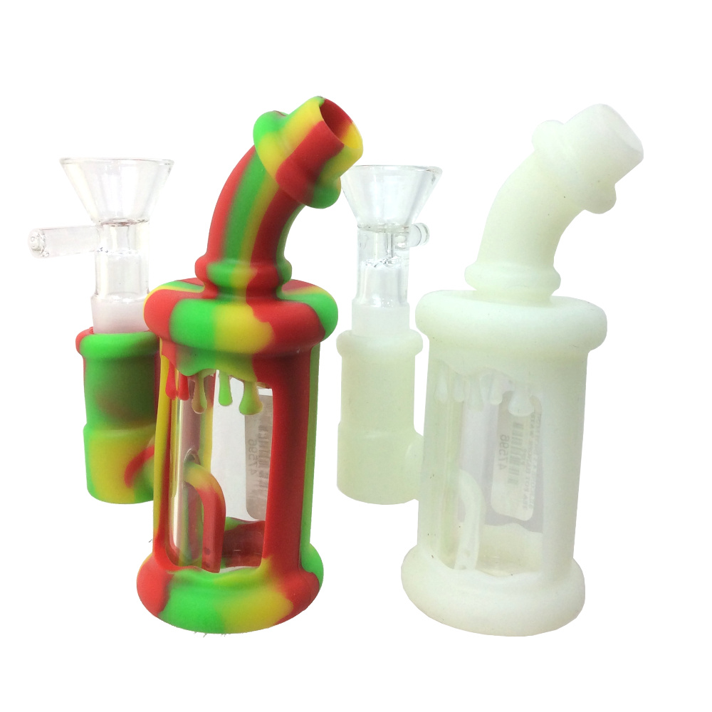47596 silicone-4-5-inch-mini-tea-pot-hanger-water-pipe