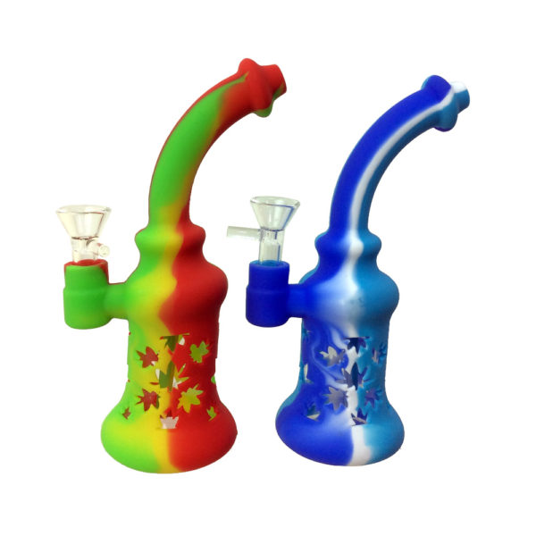 silicone-7-5-inch-leaf-cutout-water-pipe
