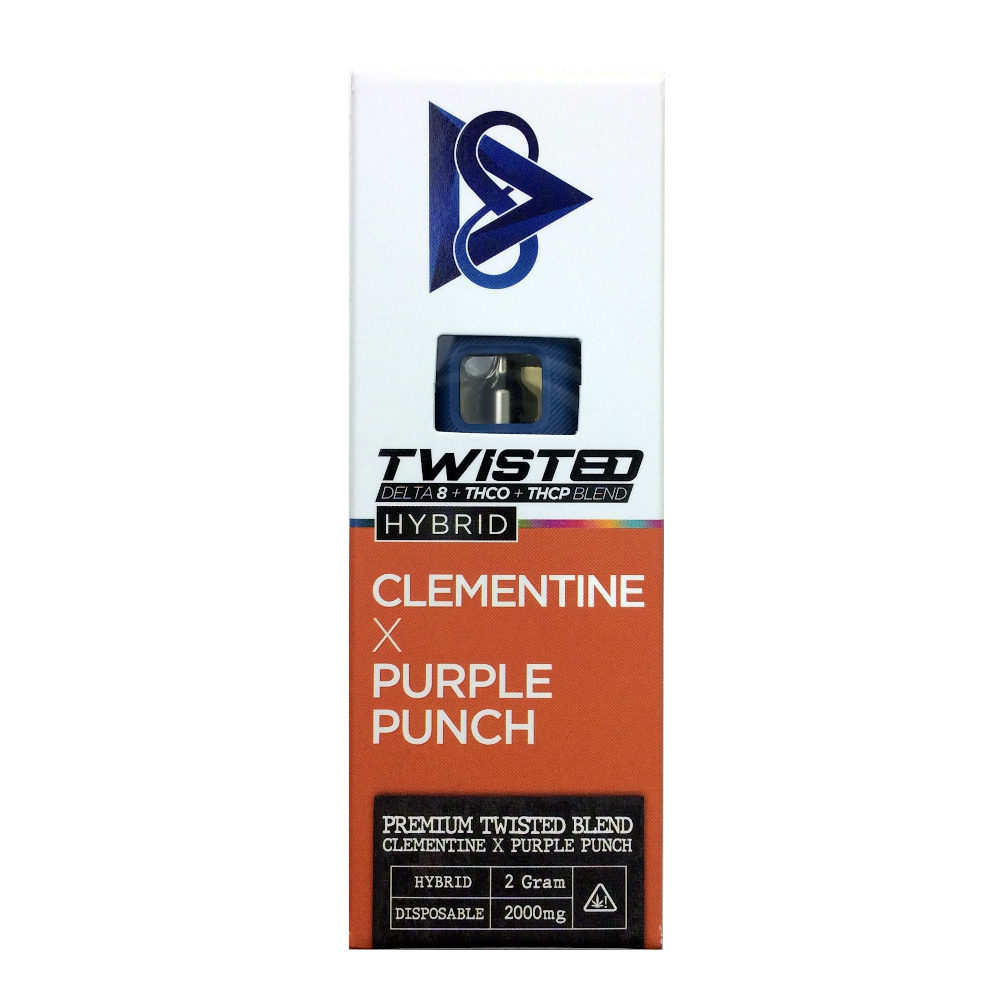 D8 DELTA8 TWISTED CLEMENTINE X PURPLE PUNCH DISPOSABLE (2GM/2000PUFFS)