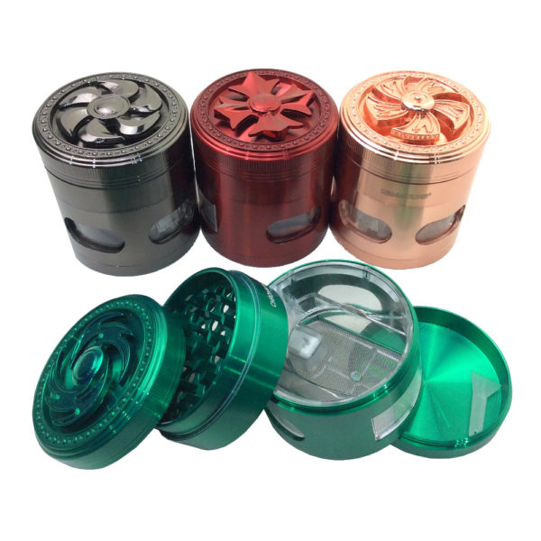 chromium-crusher-2-5-4-part-grinder-spin-drawer-assorted-colors