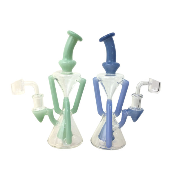 8-inch-slime-dual-action-hour-glass-recycler-water-pipe