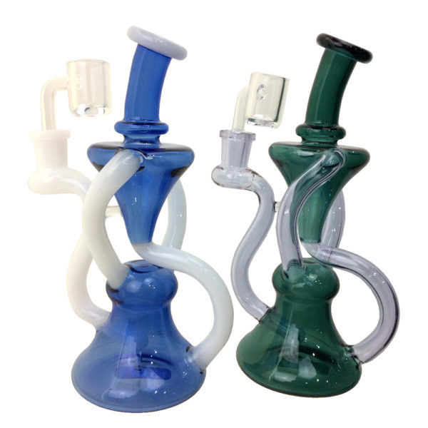 8-inch-handle-recycler-w-flat-top-banger-water-pipe