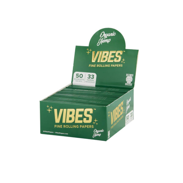 vibes-organic-hemp-papers-king-size-50-50-green