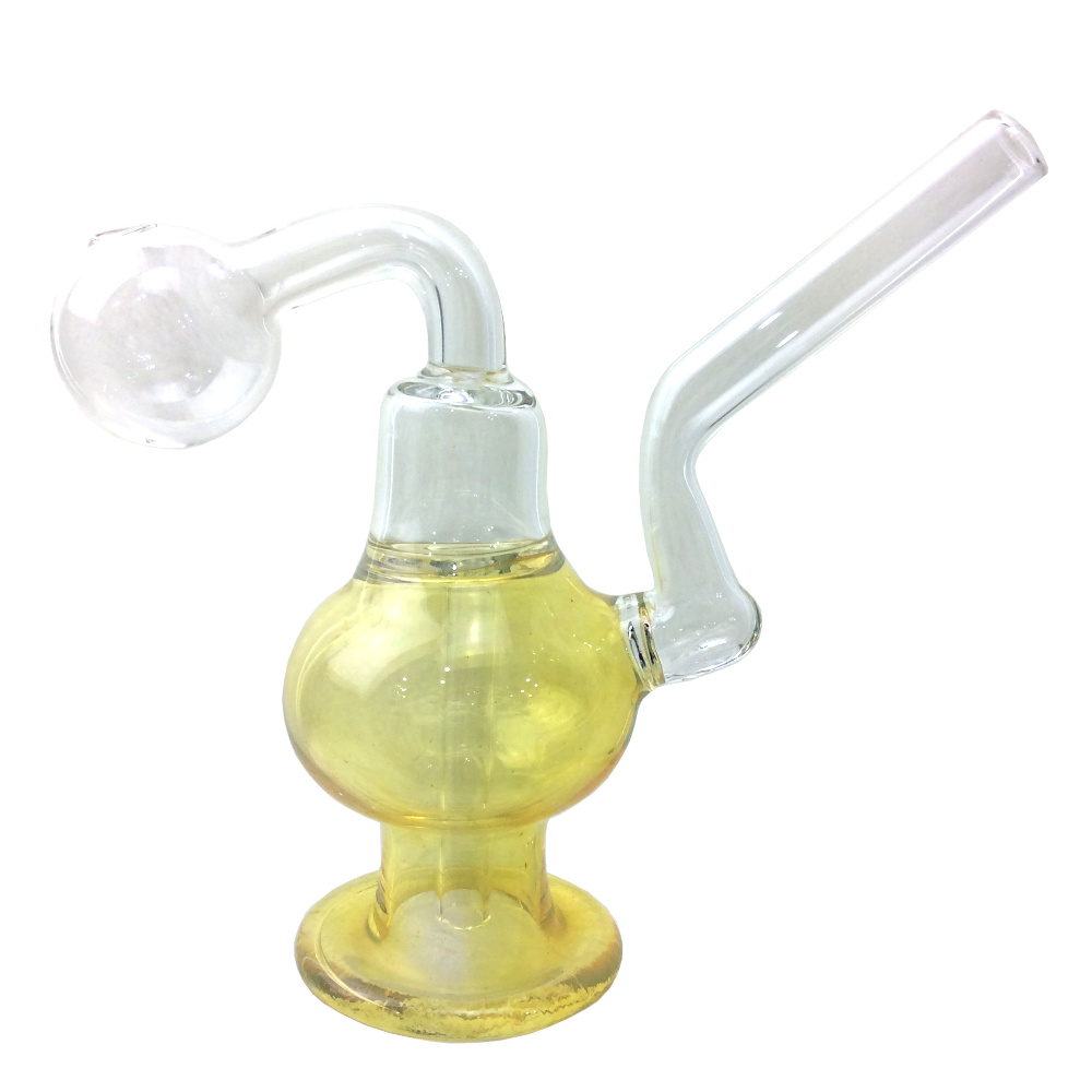 3 INCH ASSORTED FUMED OIL BURNER BUBBLER WATER PIPE