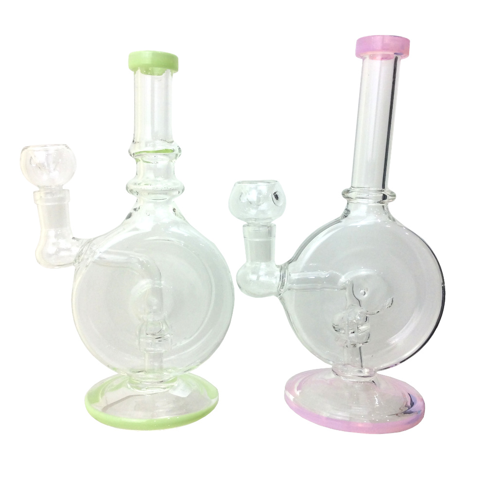 48768 8-inch-flat-round-body-rig-water-pipe