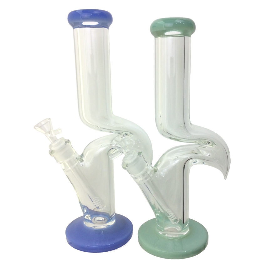 13 INCH ZONG SLIME TRIM STRAIGHT WATER PIPE (ASSORTED COLORS)