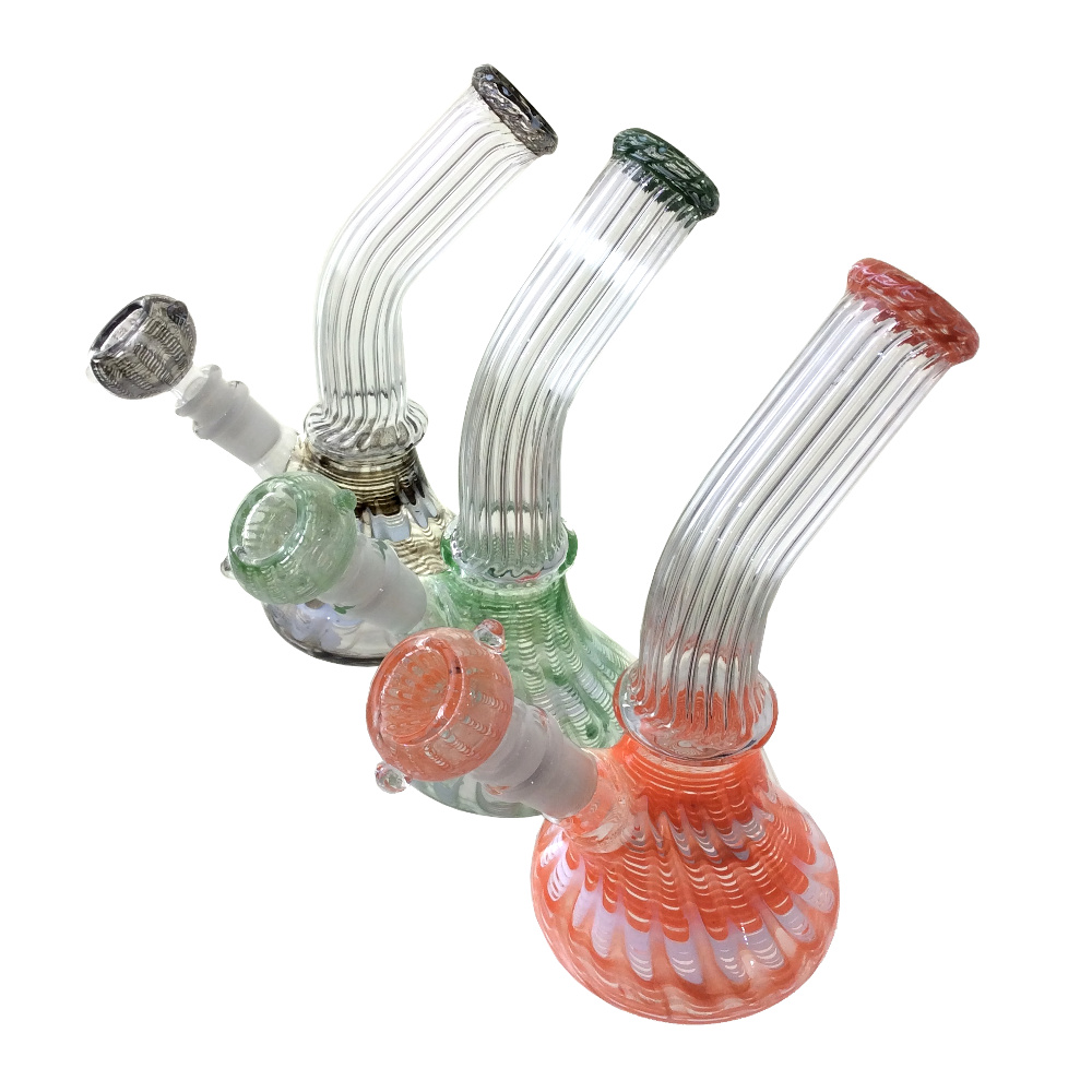 49468 7-inch-bell-bottom-curved-neck-swirl-water-pipe
