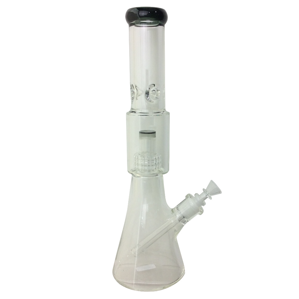 15.5 INCH 7MM MATRIX PERCULATOR BEAKER WATER PIPE