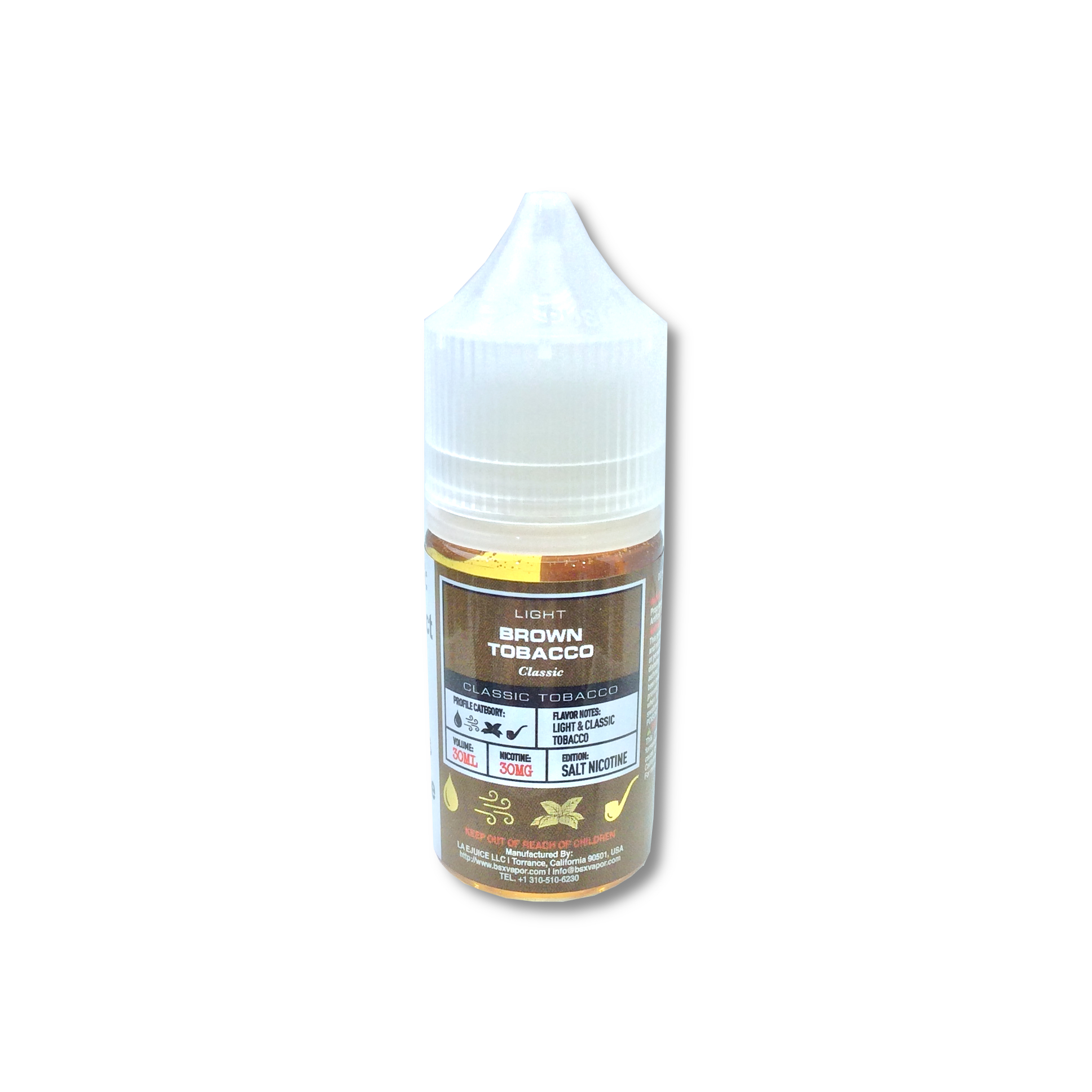 LIGHT BROWN CLASSIC TOBACCO SALT 30MG/30ML