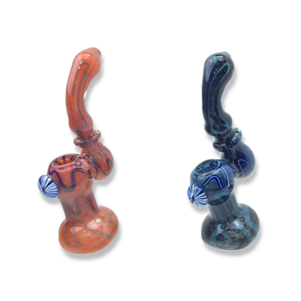7-inch-frit-bubbler-with-flower-button-water-pipe