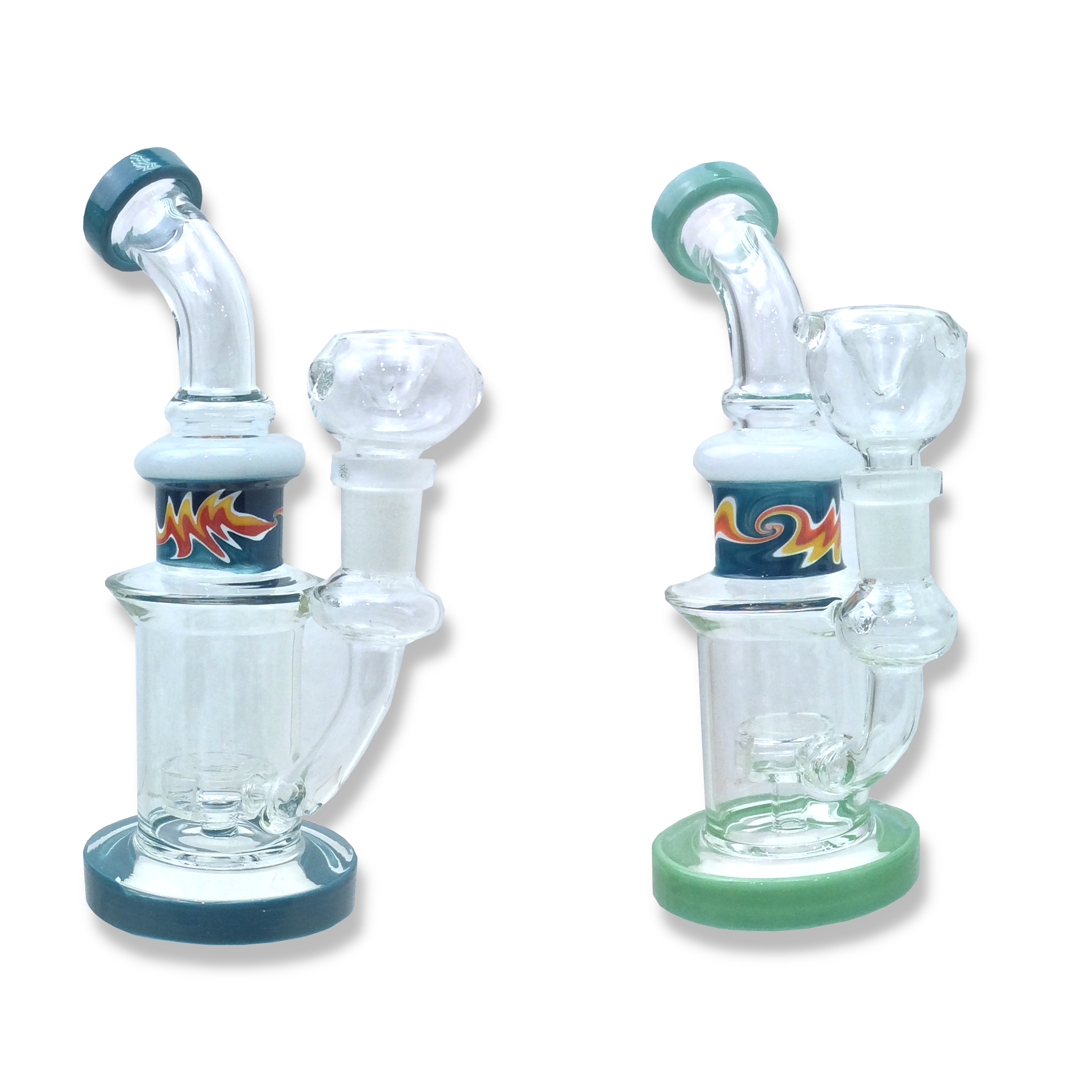 7.5 INCH MOLINO CURVED NICK WITH WHEEL PERCULATOR WATER PIPE