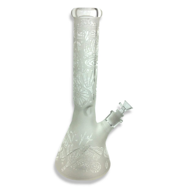 13-5-inch-sand-blasted-7mm-mushroom-design-beaker-water-pipe