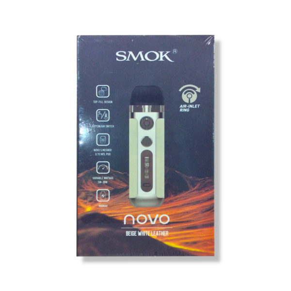 smok-novo-5-kit-beige-white-leather