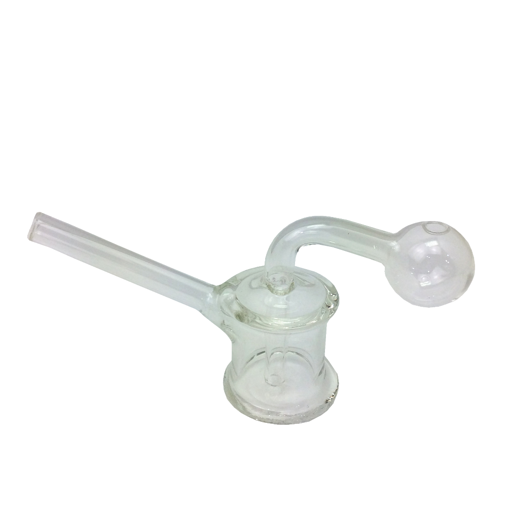 O/B 3 INCH SPOOL SHAPE CLEAR GLASS OIL BURNER