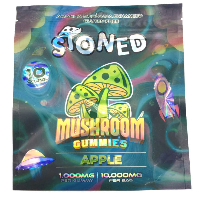 STONED MUSHROOM GUMMIES APPLE 10000MG/10GUMMIES