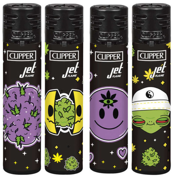 clipper-lighters-jet-flame-galactic-weed-48-ct