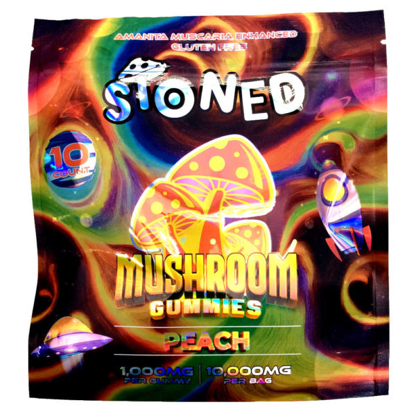 stoned-mushroom-gummies-peach-10000mg-10gummies