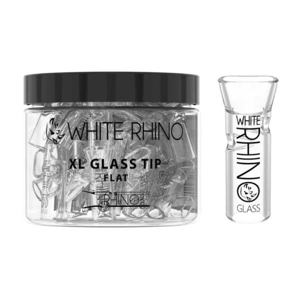 white-rhino-xl-flat-glass-tips-40-ct-jar