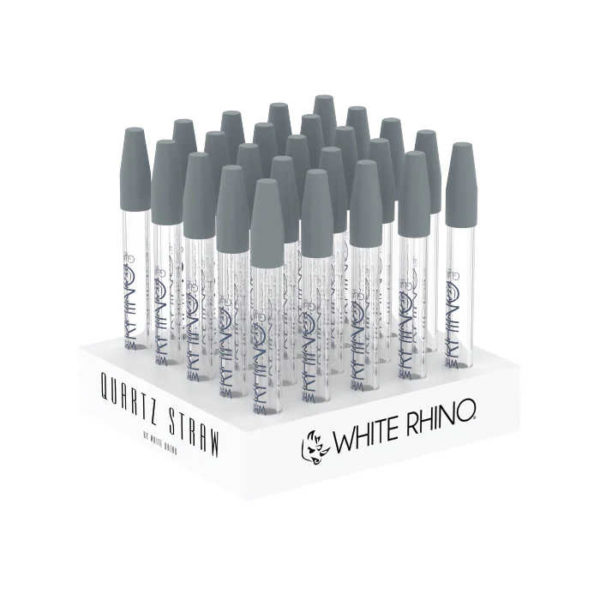 white-rhino-quartz-dab-straw-with-silicone-cap-25-ct-display