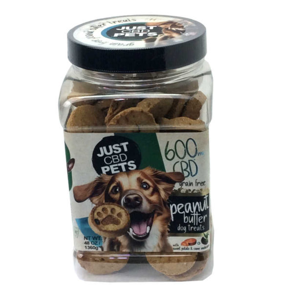 just-cbd-pets-600mg-60-treats-peanut-butter-dog-treats