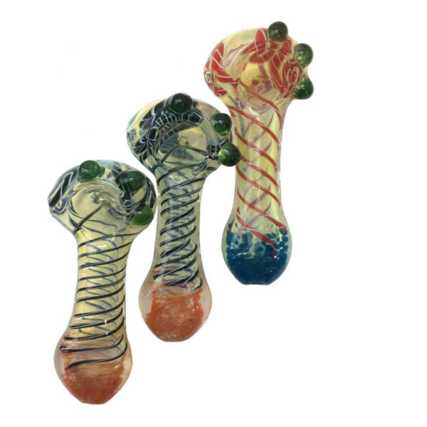 3-5-inch-fumed-frit-rope-with-three-nobs-hand-pipe
