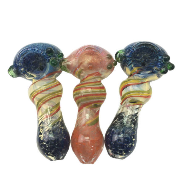 3-5-inch-frit-dust-with-rasta-twist-middle-bubble-hand-pipe