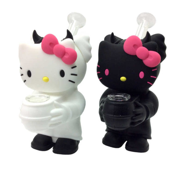 silicone-4-5-inch-devil-kitty-bubbler-water-pipe