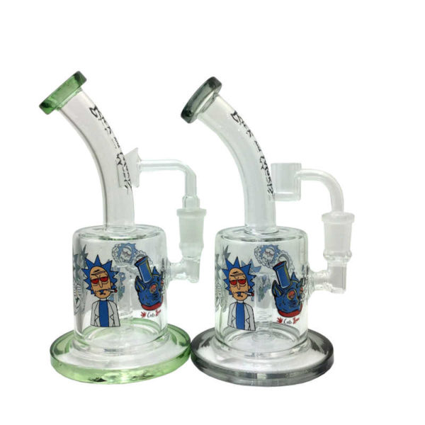 6 INCH 5MM LOGO RM HANGER RIG W/BANGER WATER PIPE