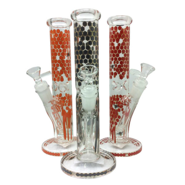 10-inch-honeycomb-assorted-colors-straight-water-pipe-es2368